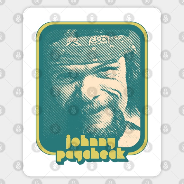 Johnny Paycheck / Retro Style Country Artist Fan Design Magnet by DankFutura